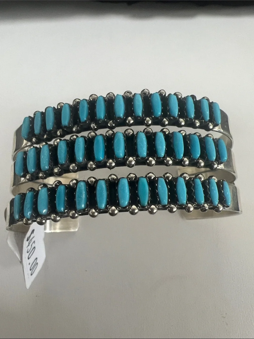 Native American hand made Turquoise Multi-Row Cuff Bracelet - Women Jewelry